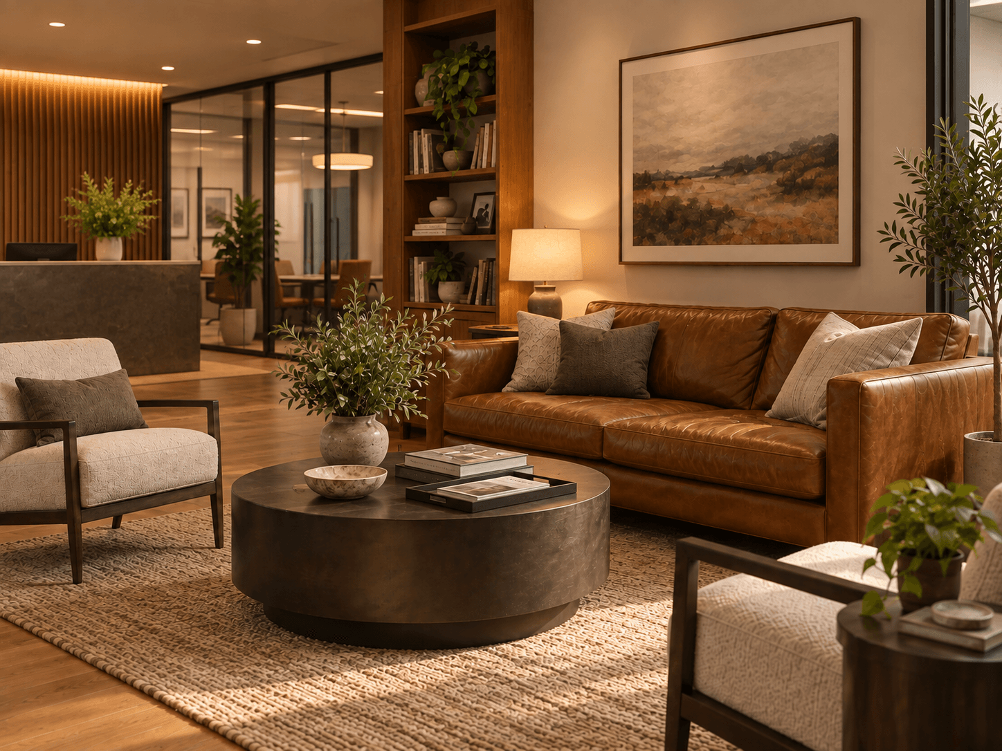 Salón de un alojamiento gestionado por hoclau, con luz natural.